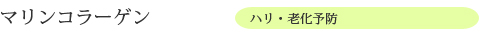 マリンコラーゲン　ハリ・老化予防